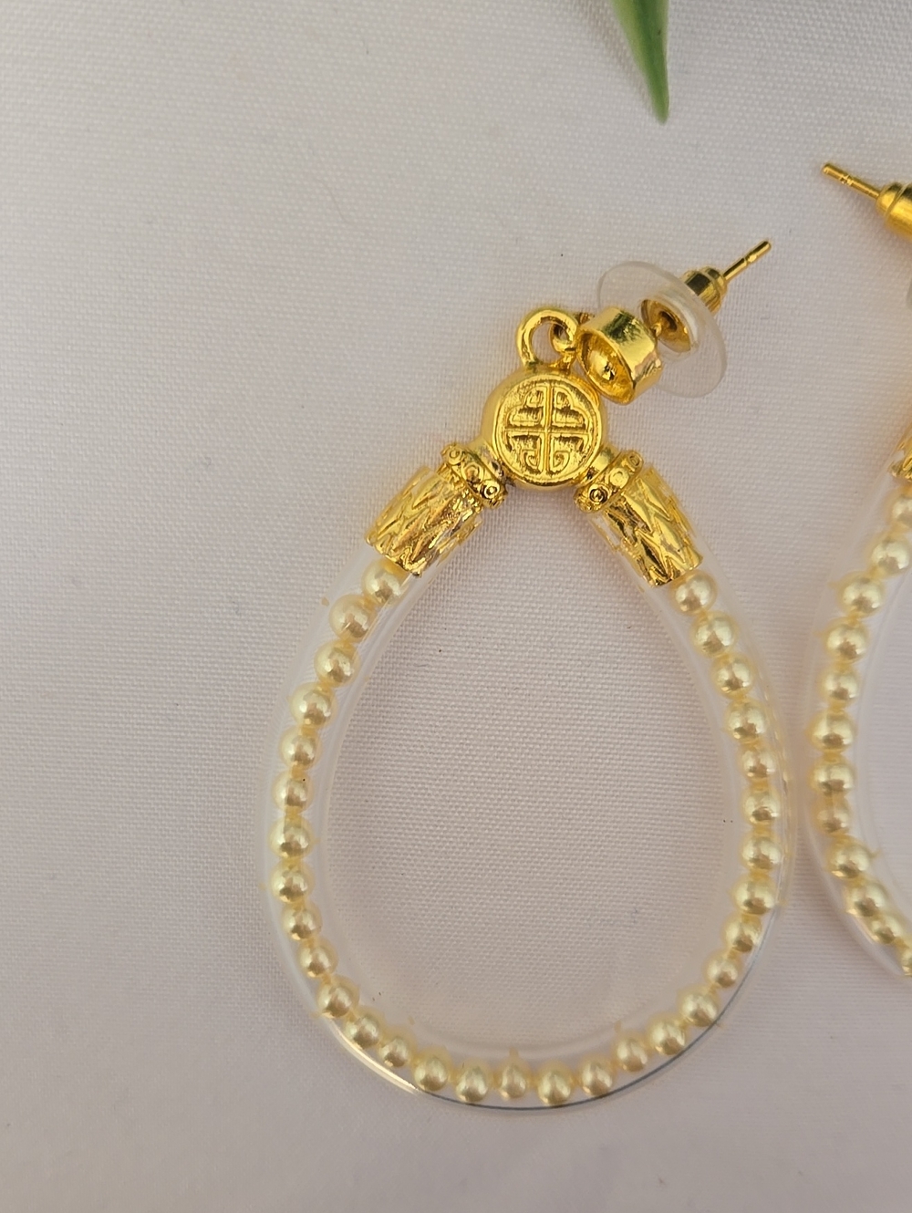 Budha All Weathers Beads Womens Earrings . Color Baby Pearl.  (NOT Budhagirls)